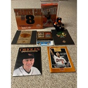 Cal Ripken Sports Illustrated magazines,memorabilia from 2131 and his final game